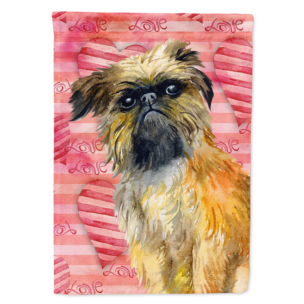 Brussels Griffon Love Flag Canvas - House Size