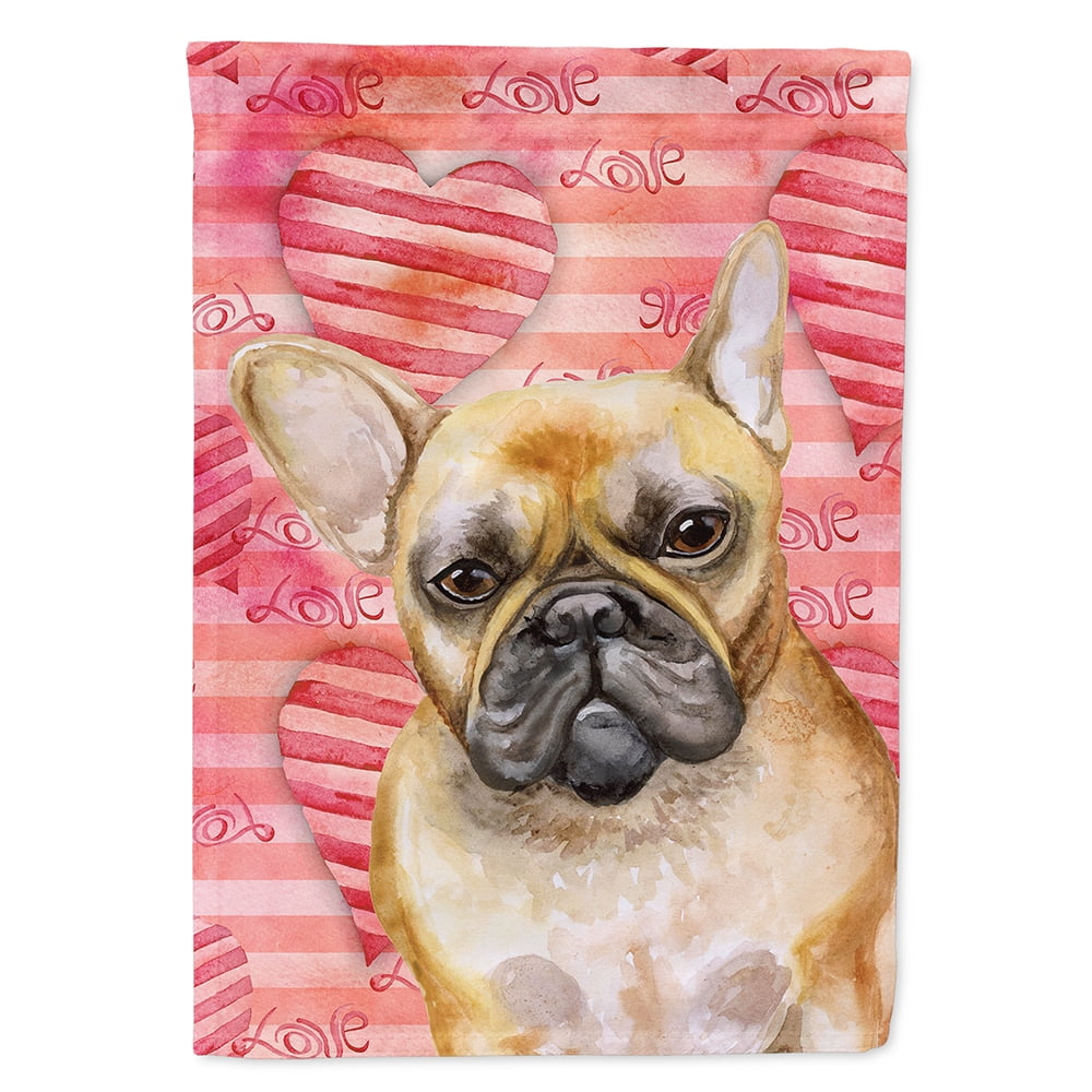 French Bulldog Love Flag Canvas - House Size