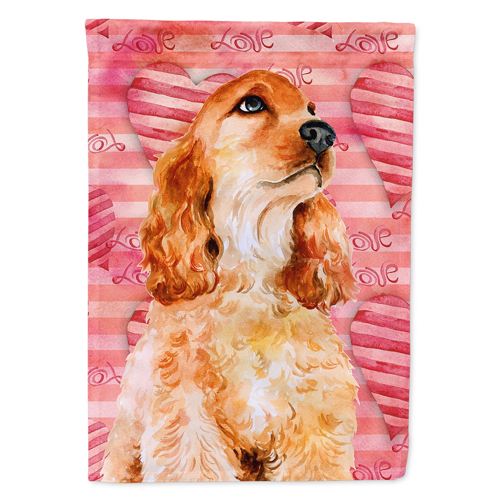 Cocker Spaniel Love Flag Canvas - House Size