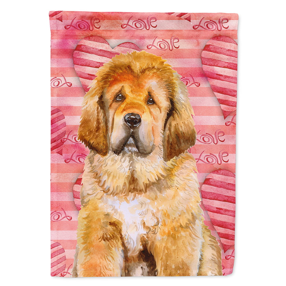 Tibetan Mastiff Love Flag Canvas - House Size