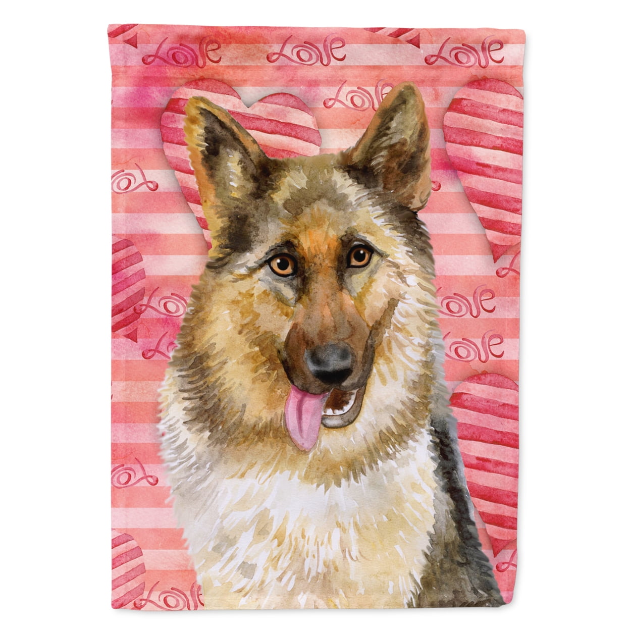 German Shepherd Love Flag - Garden Size