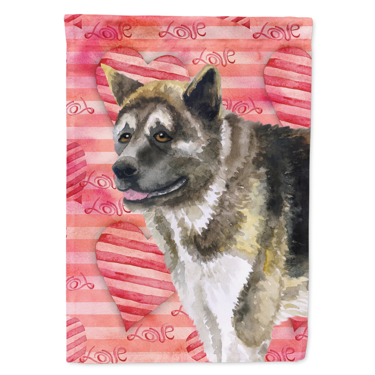 American Akita Love Flag - Garden Size
