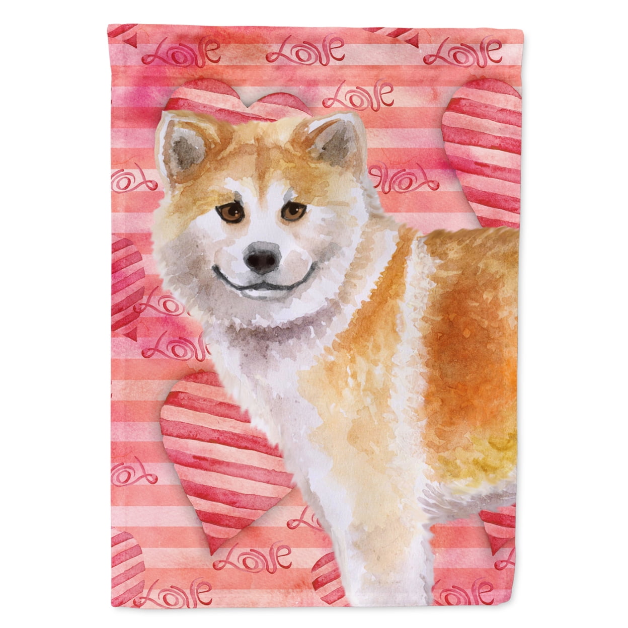 Shiba Inu Love Flag - Garden Size
