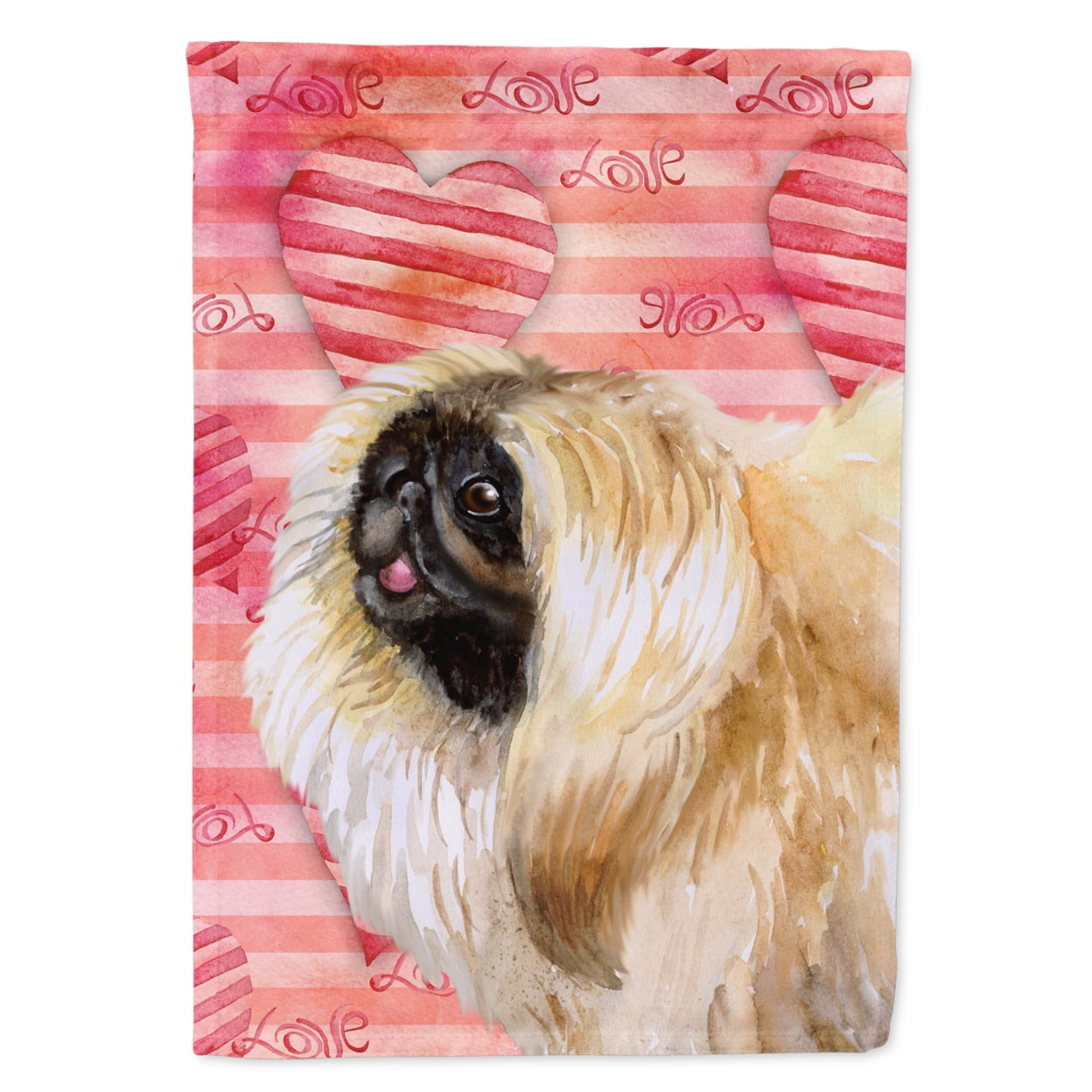 Pekingese Love Flag - Garden Size