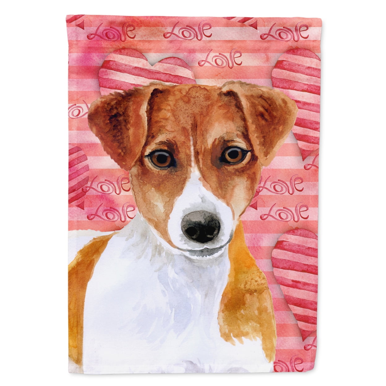 Jack Russell Terrier Love Flag - Garden Size