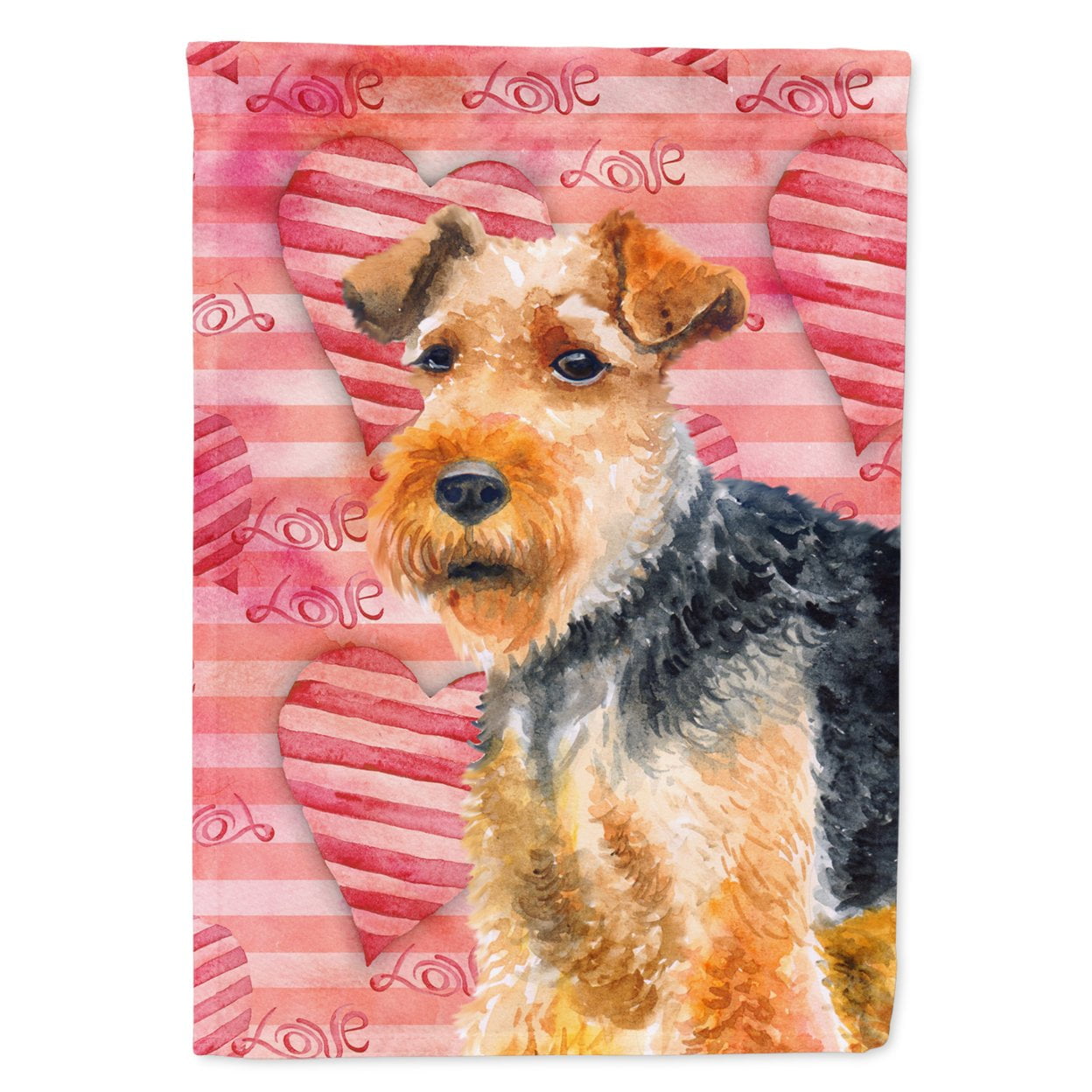 Welsh Terrier Love Flag - Garden Size