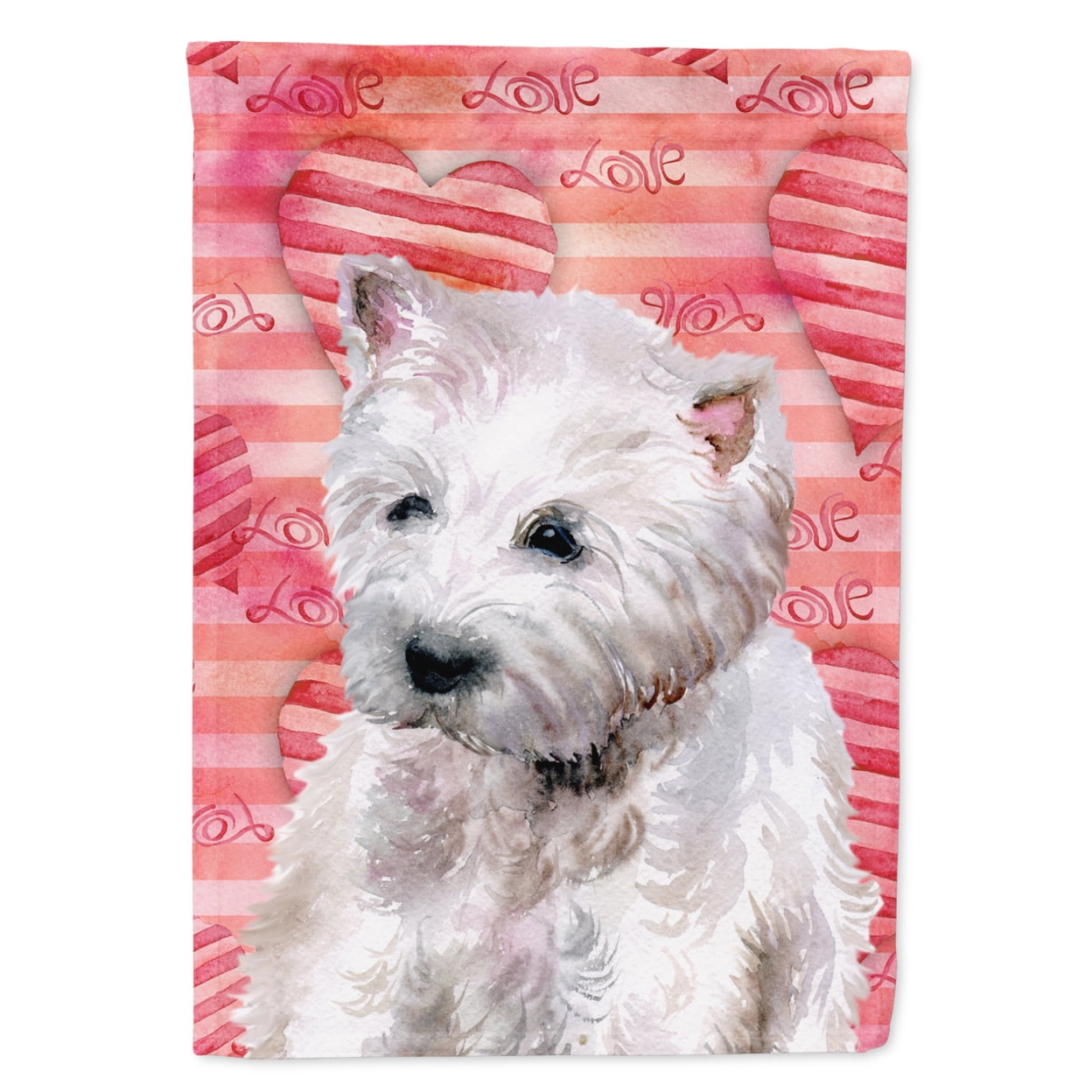 Westie Love Flag - Garden Size
