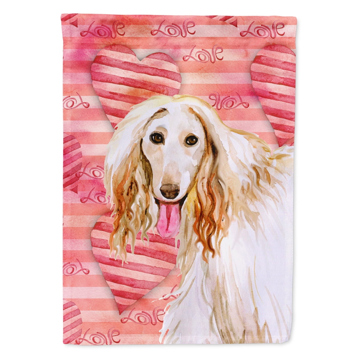 Afghan Hound Love Flag - Garden Size