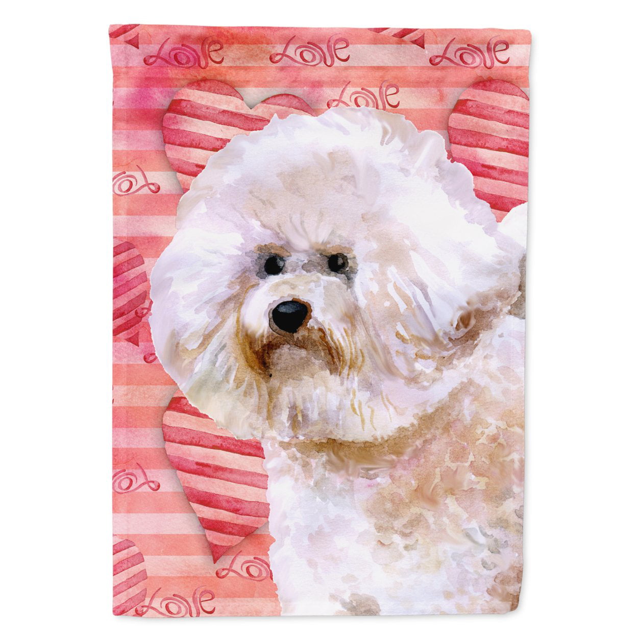 Bichon Frise No. 2 Love Flag - Garden Size
