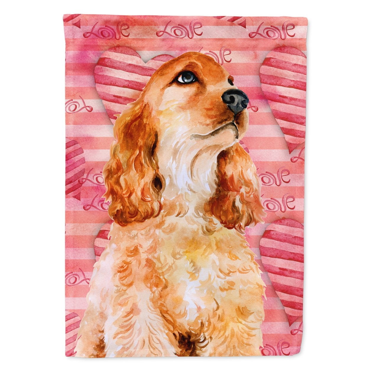 Cocker Spaniel Love Flag - Garden Size