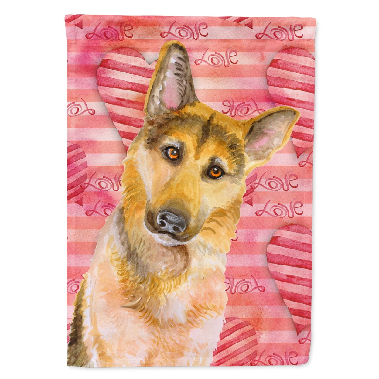 German Shepherd No. 2 Love Flag - Garden Size