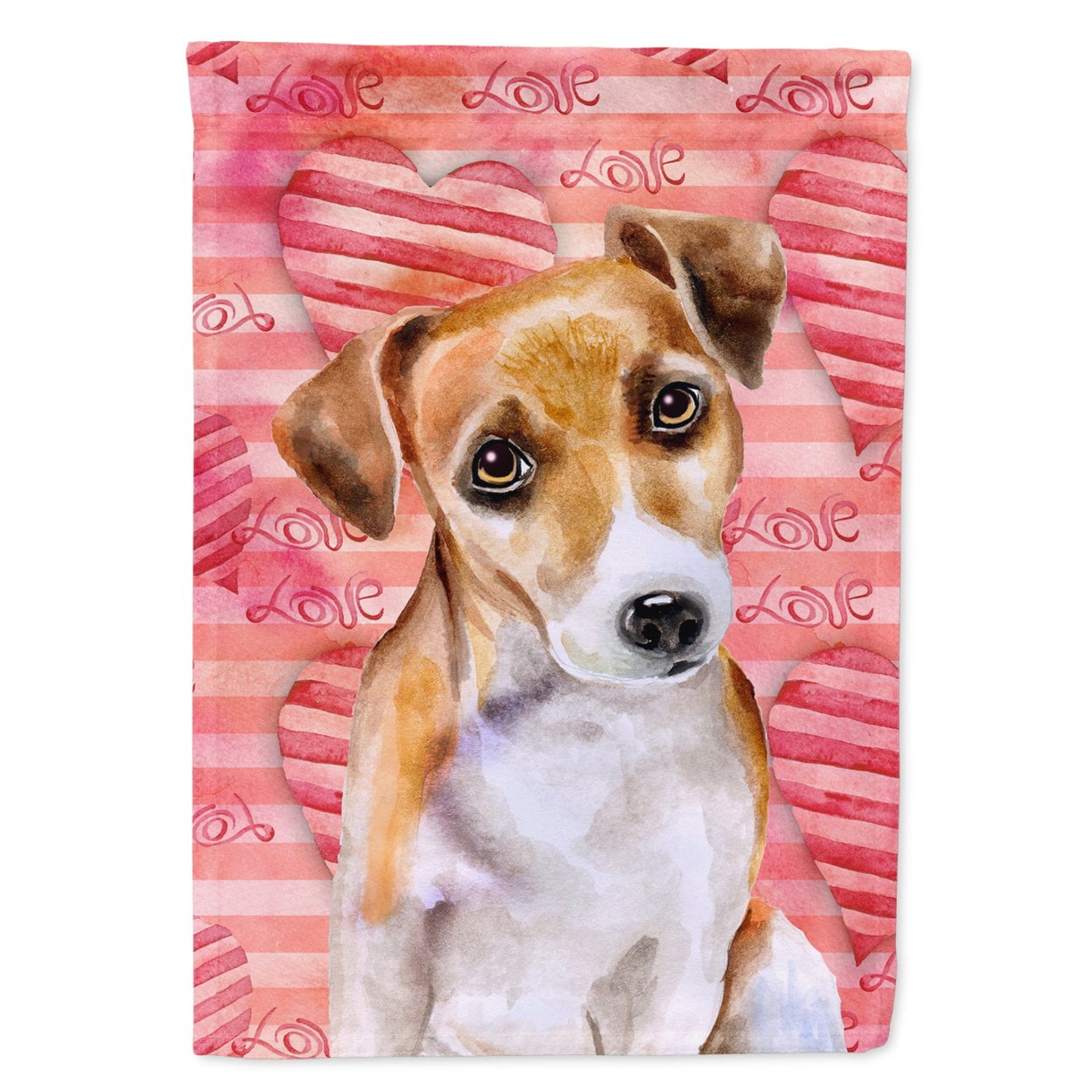 Jack Russell Terrier No. 2 Love Flag - Garden Size