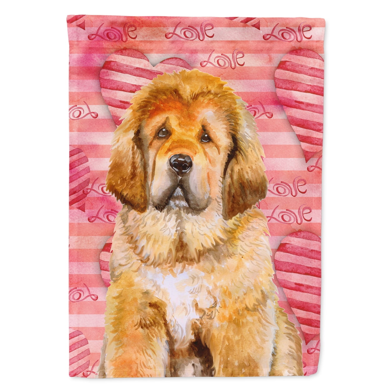 Tibetan Mastiff Love Flag - Garden Size