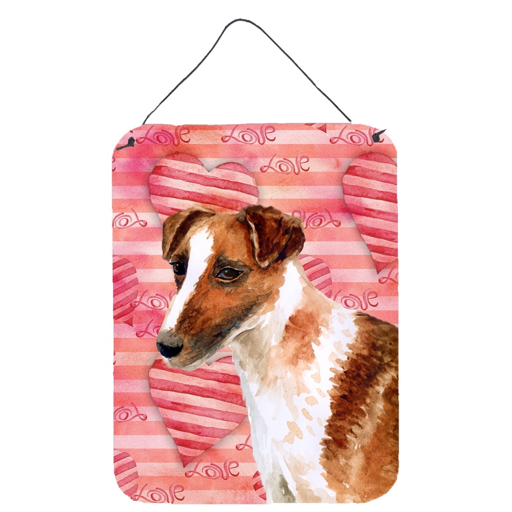 Smooth Fox Terrier Love Wall or Door Hanging Prints