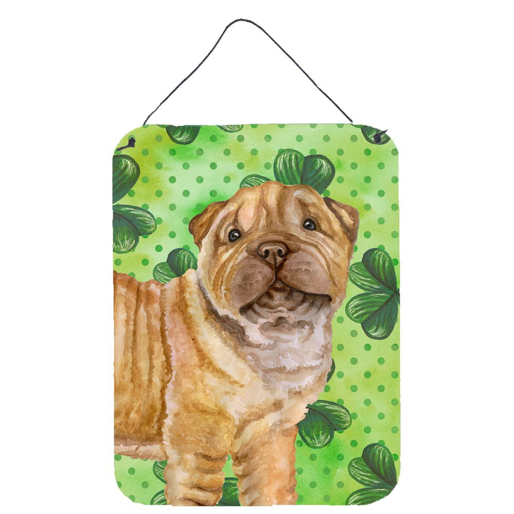 Shar Pei Puppy St Patricks Wall or Door Hanging Prints
