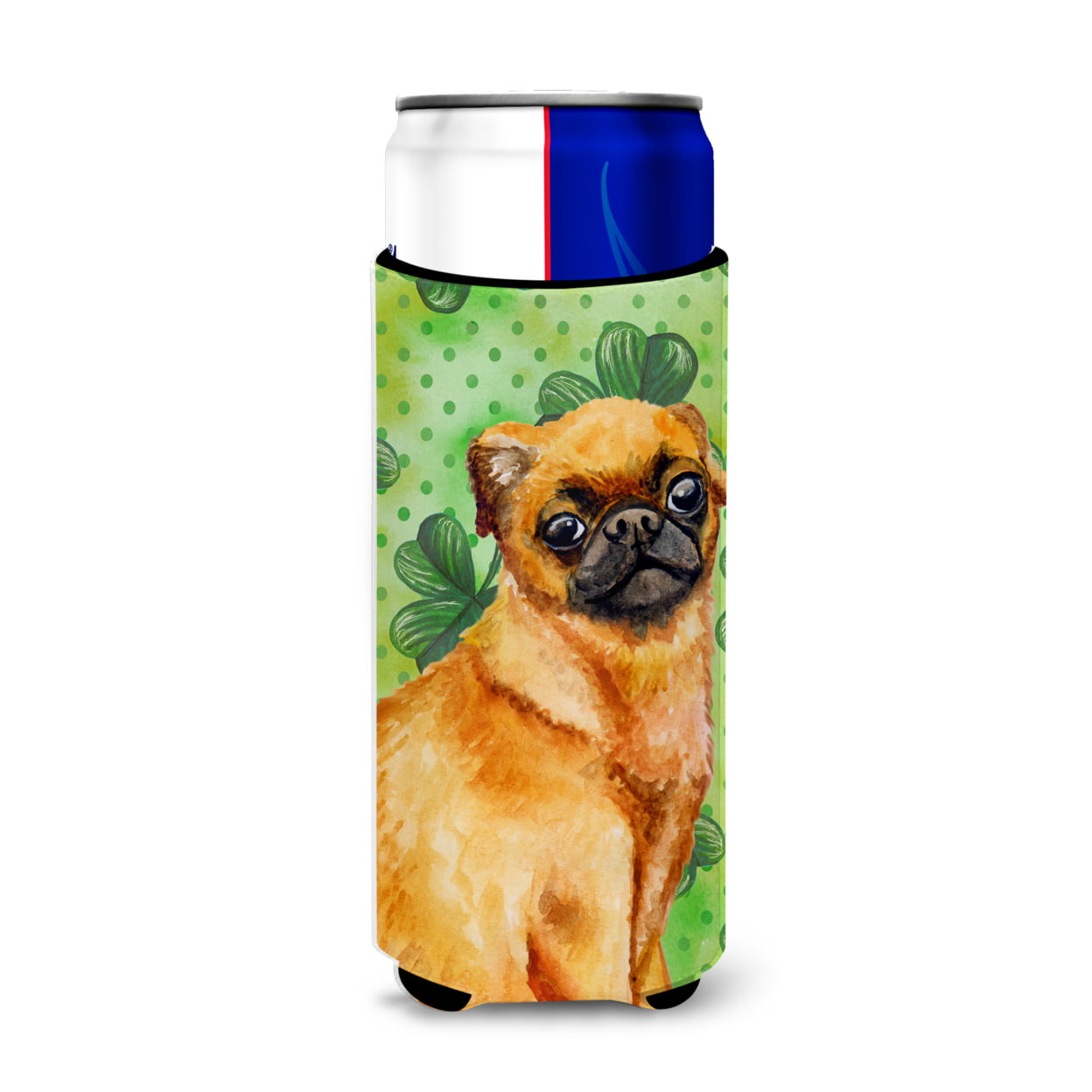 Small Brabant Griffon St Patricks Michelob Ultra Hugger for Slim Cans