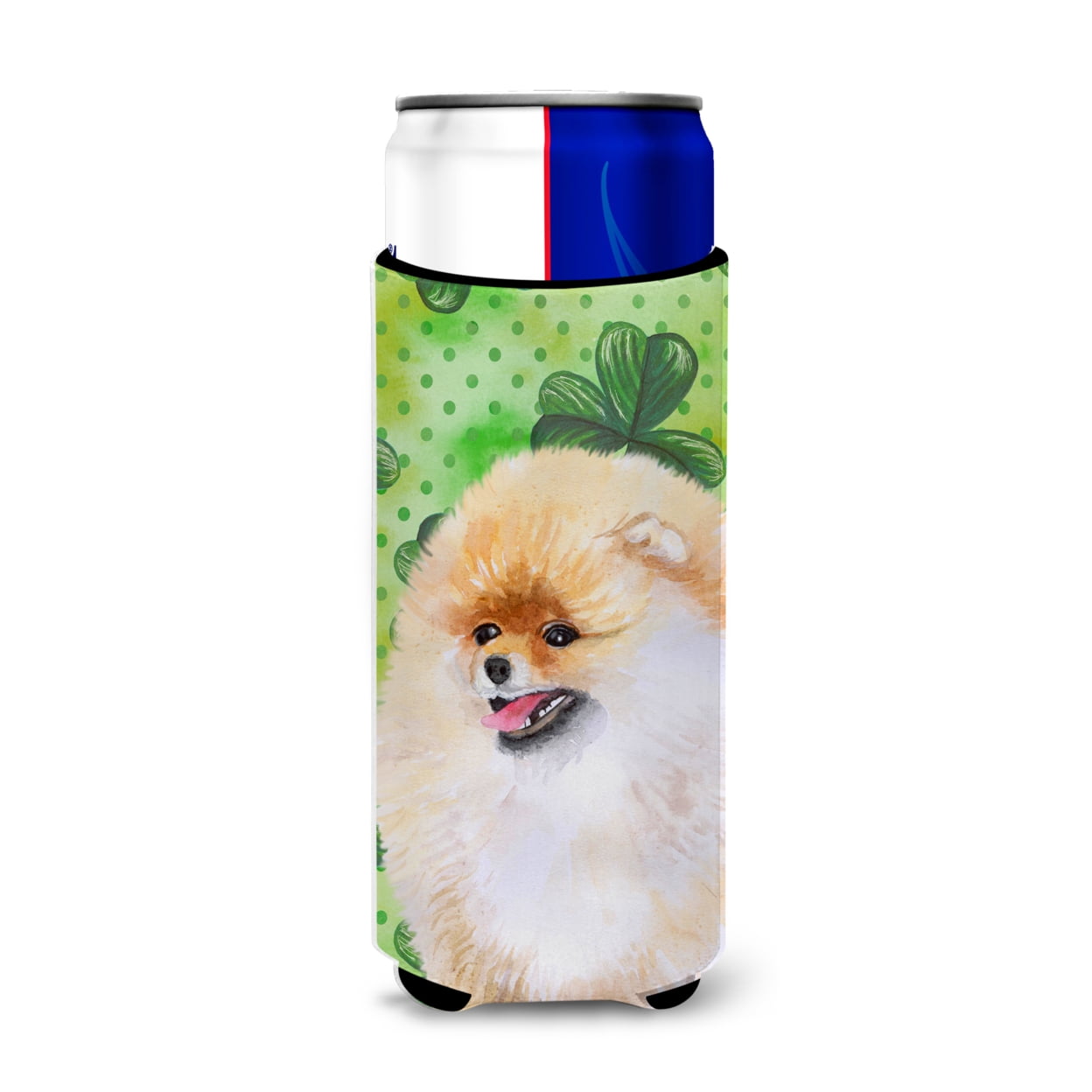 Pomeranian St Patricks Michelob Ultra Hugger for Slim Cans