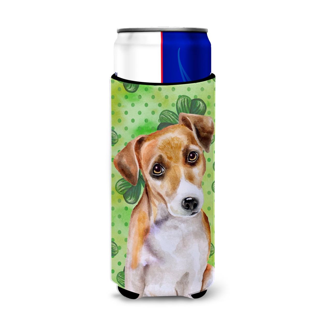 Jack Russell Terrier No. 2 St Patricks Michelob Ultra Hugger for Slim Cans