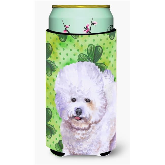 Bichon Frise St Patricks Tall Boy Beverage Insulator Hugger