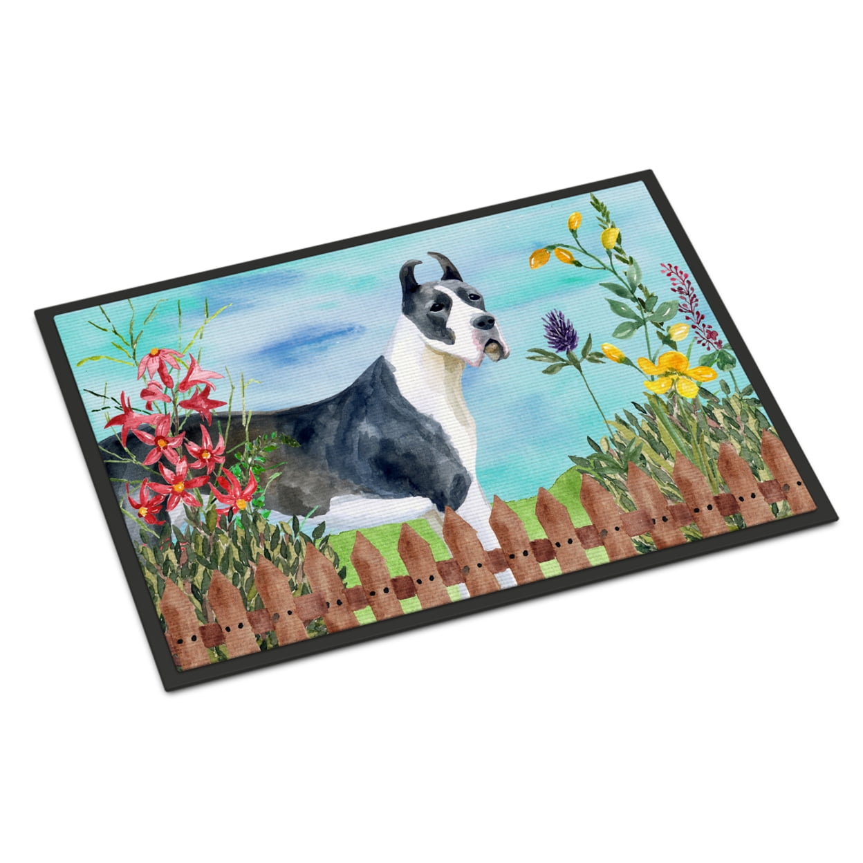 Harlequin Great Dane Spring Indoor or Outdoor Mat - 24 x 36 in.