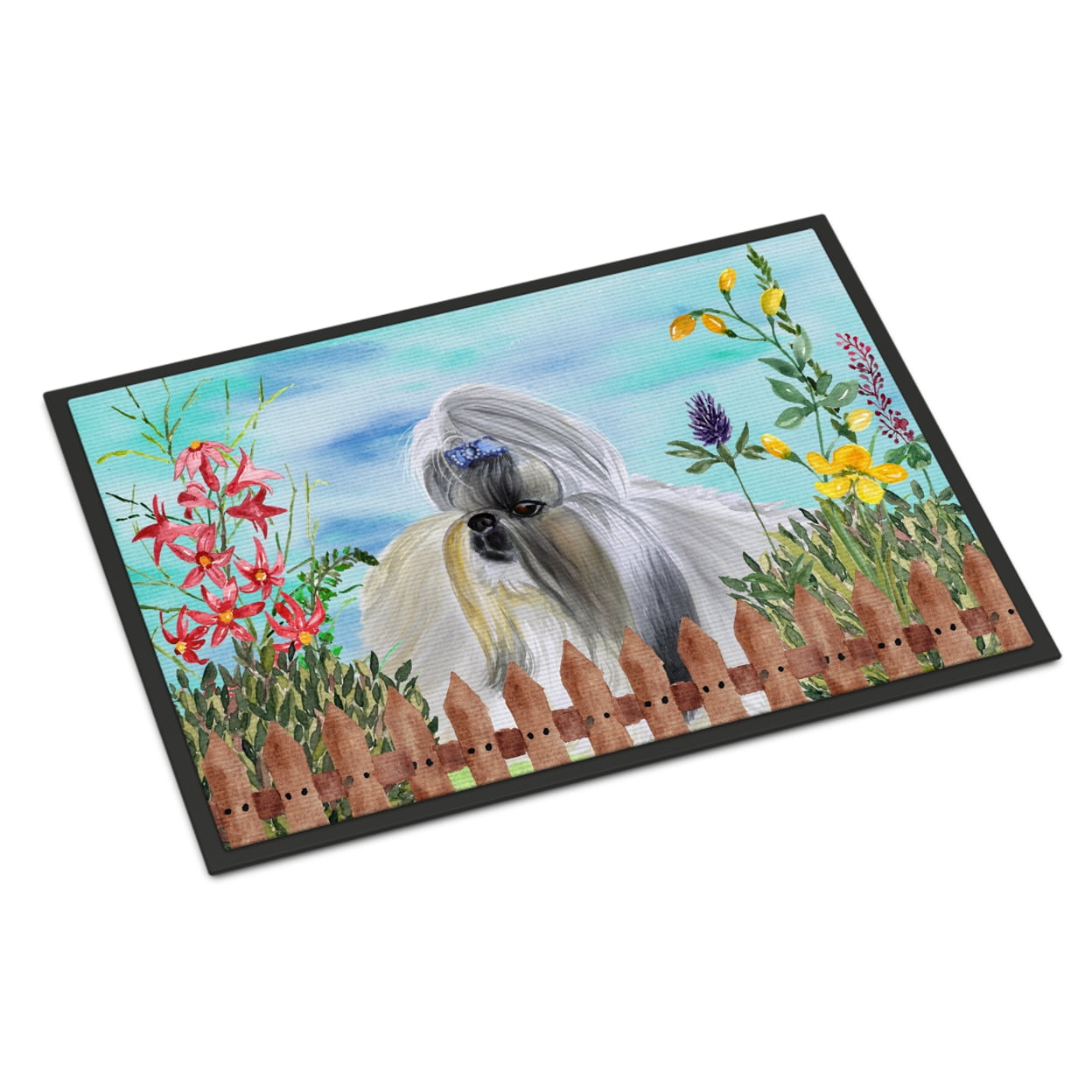 Shih Tzu Spring Indoor or Outdoor Mat - 24 x 36 in.