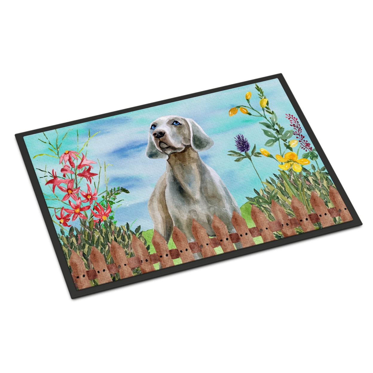 Weimaraner Spring Indoor or Outdoor Mat - 24 x 36 in.