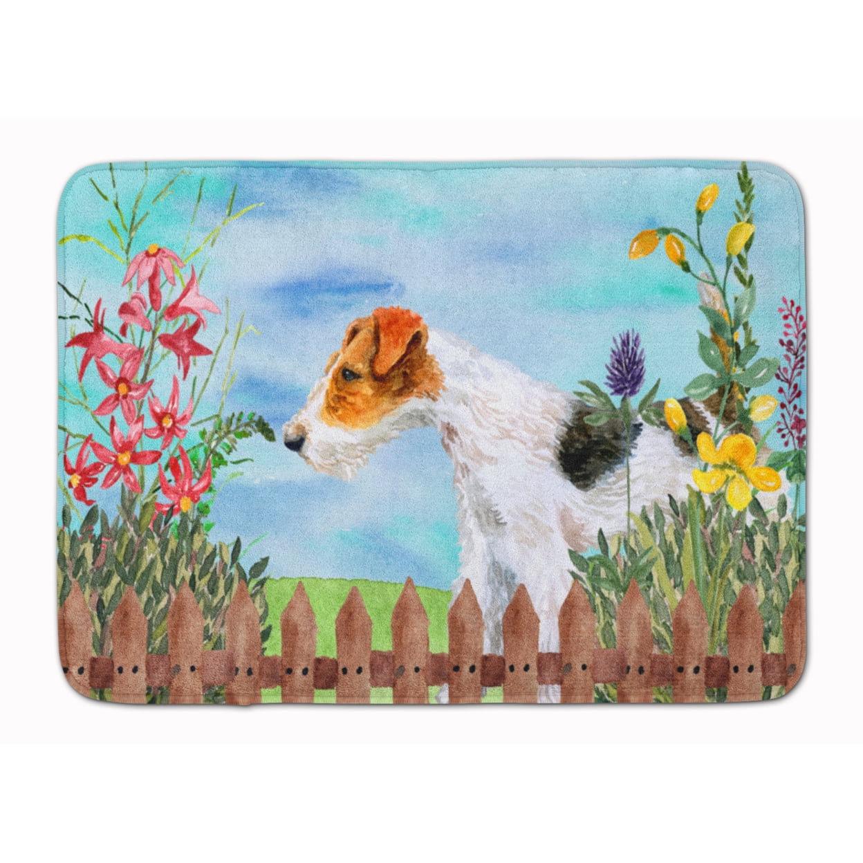CK1212RUG Fox Terrier Spring Machine Washable Memory Foam Mat