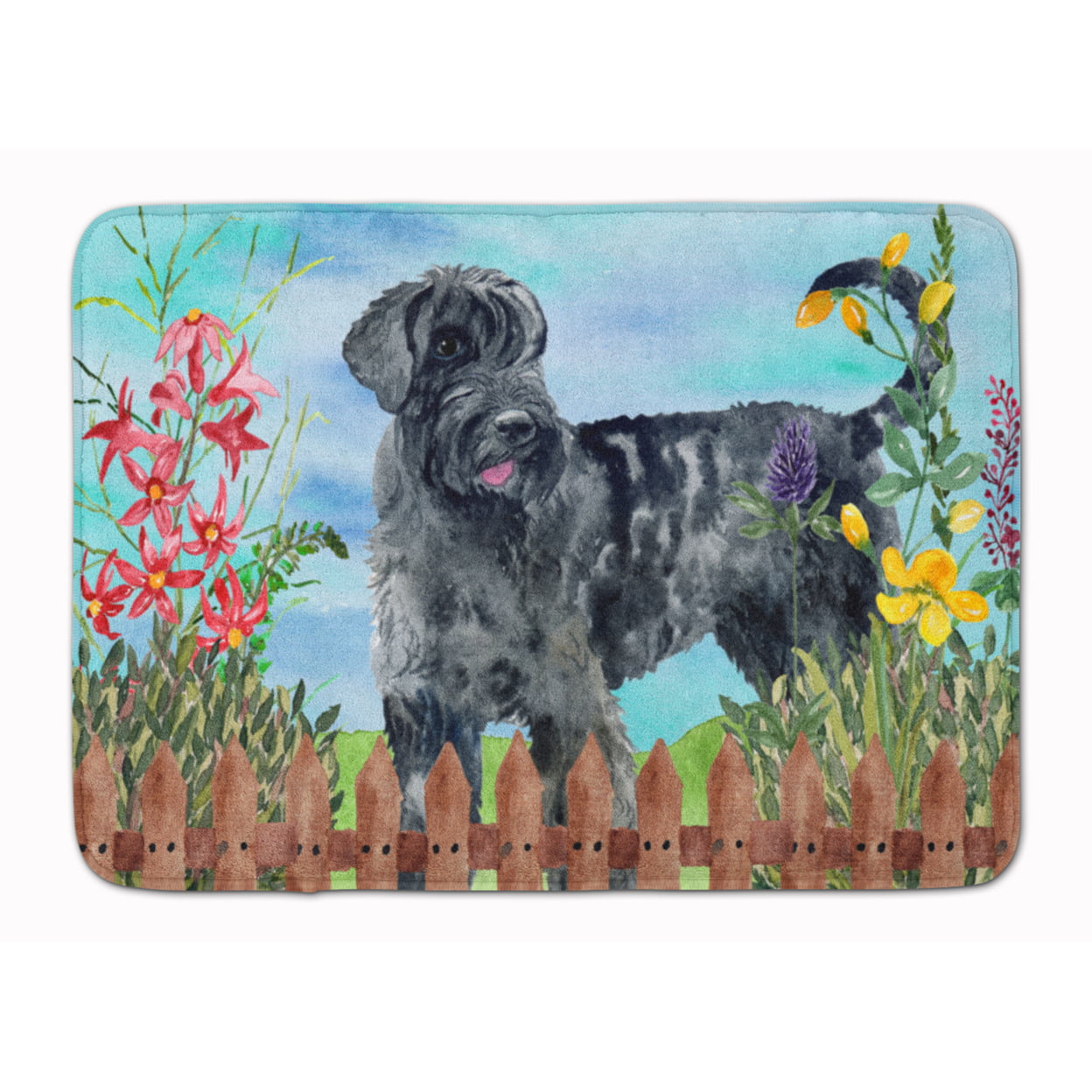 CK1222RUG Giant Schnauzer Spring Machine Washable Memory Foam Mat