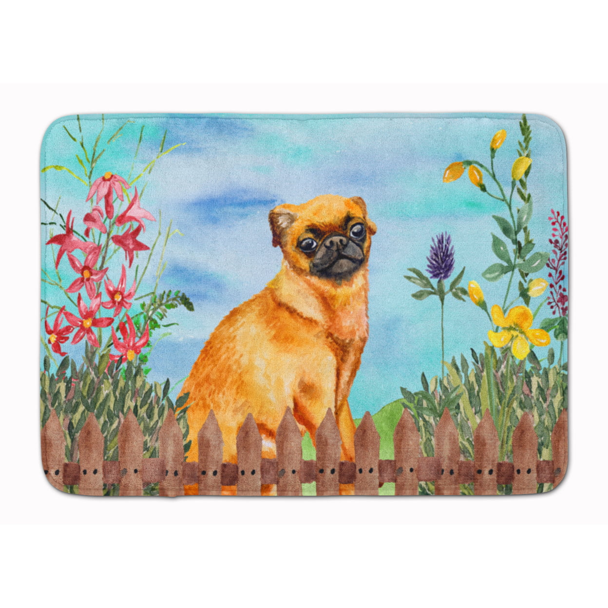 CK1229RUG Small Brabant Griffon Spring Machine Washable Memory Foam Mat