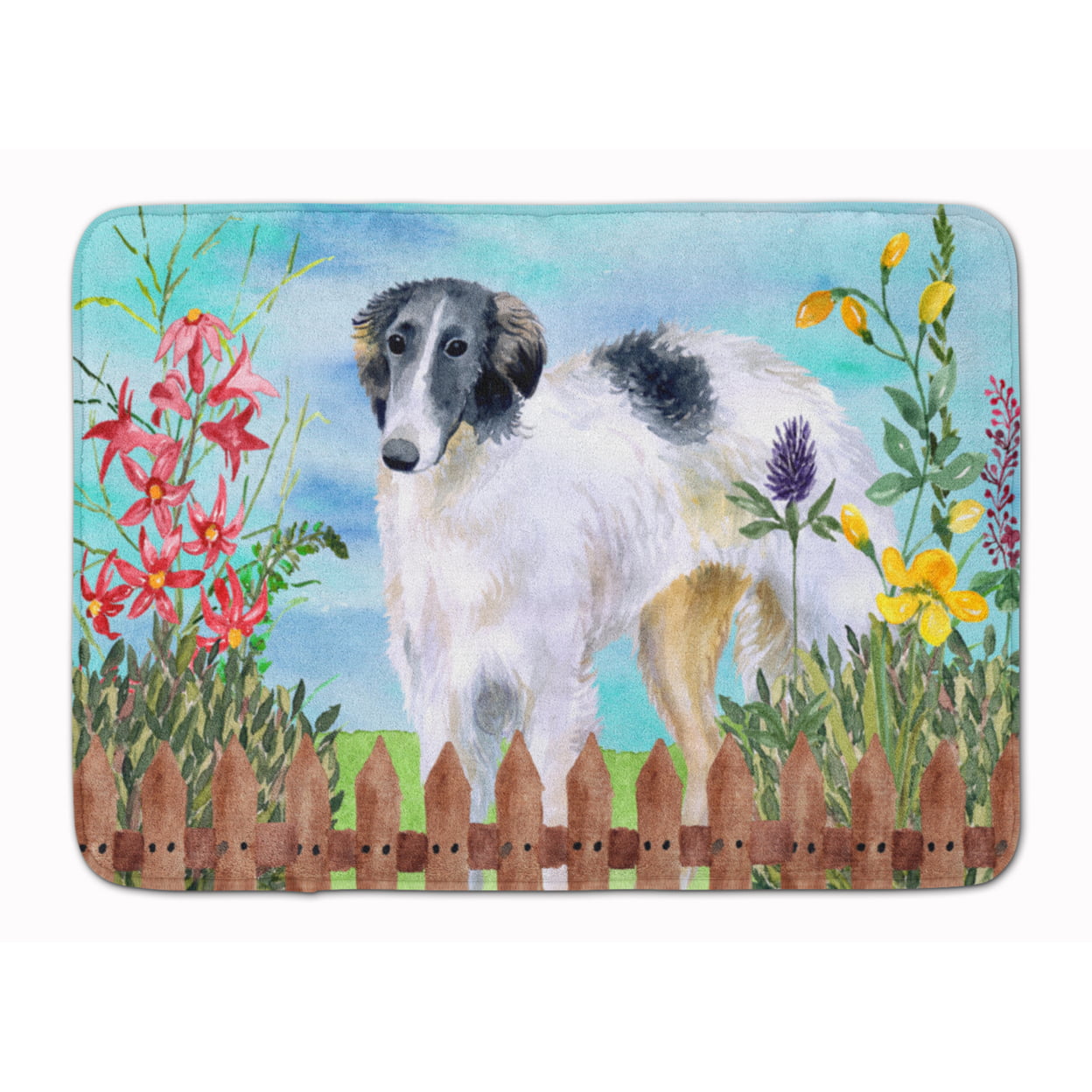 CK1234RUG Borzoi Spring Machine Washable Memory Foam Mat