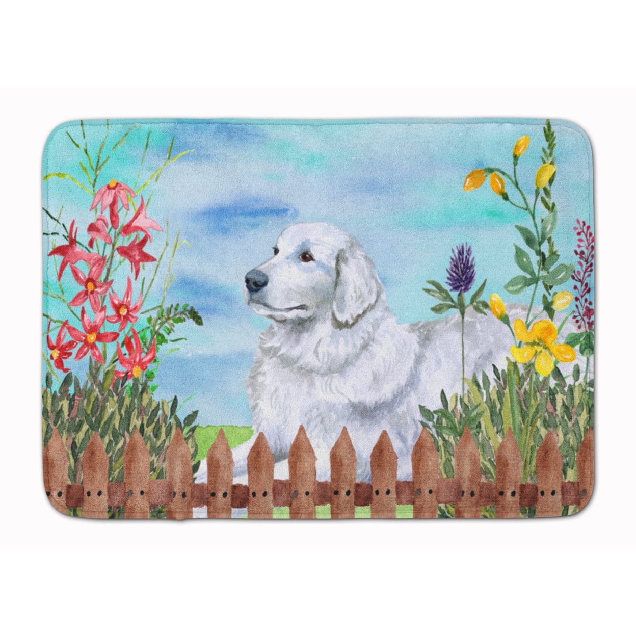 CK1237RUG Maremma Sheepdog Spring Machine Washable Memory Foam Mat