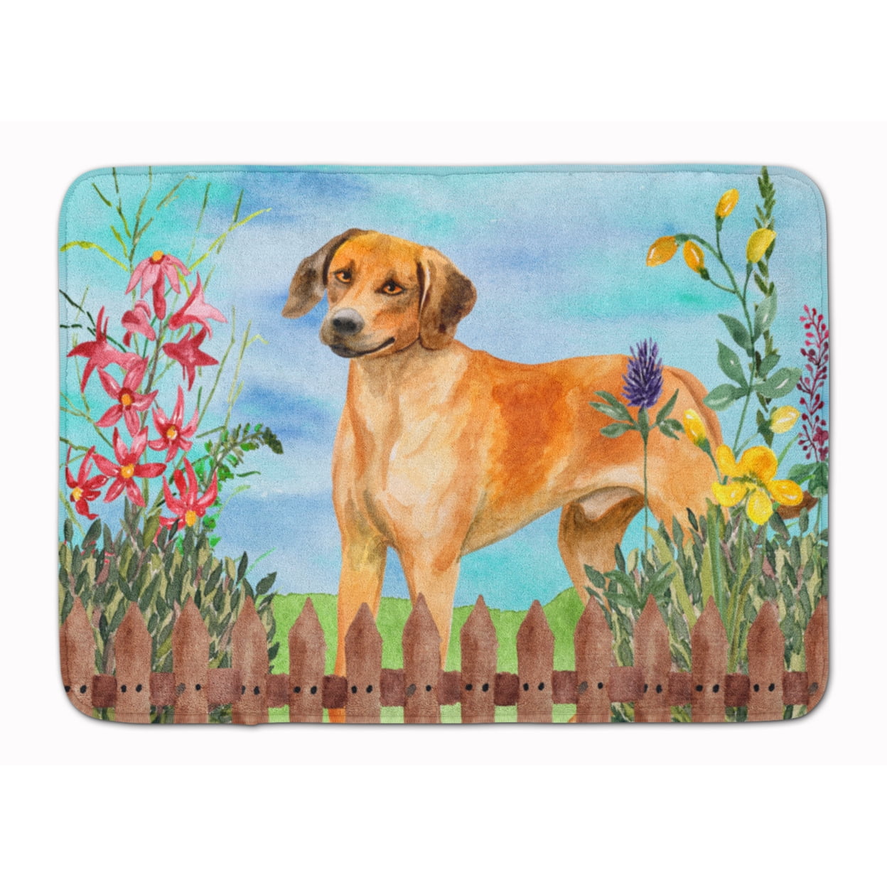 CK1238RUG Rhodesian Ridgeback Spring Machine Washable Memory Foam Mat