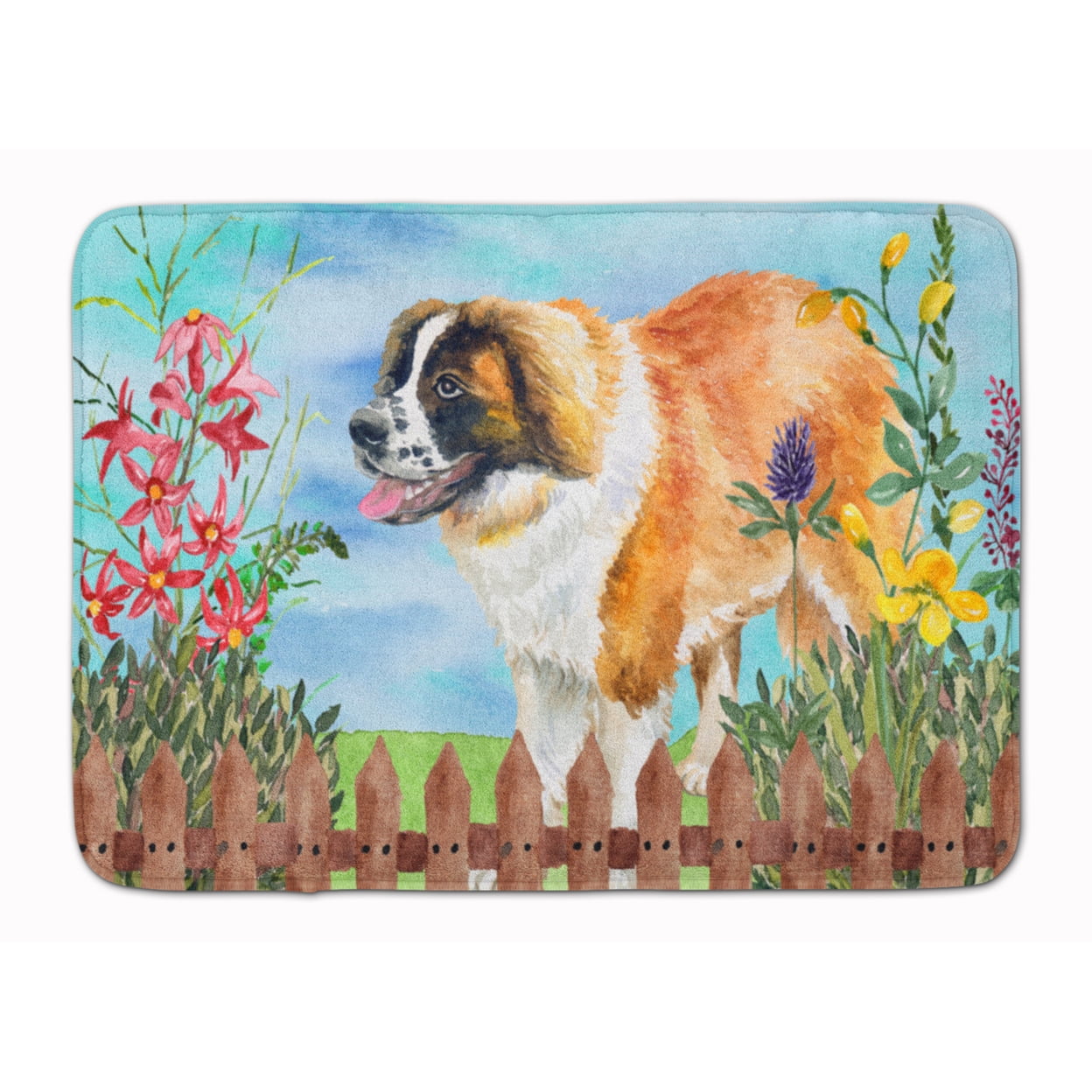 CK1241RUG Saint Bernard Spring Machine Washable Memory Foam Mat