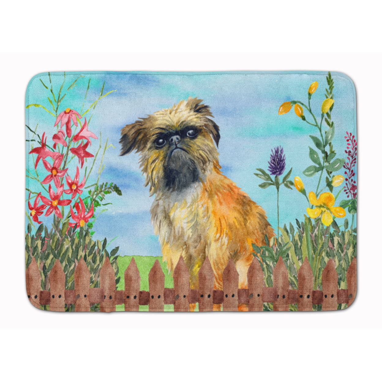 CK1249RUG Brussels Griffon Spring Machine Washable Memory Foam Mat