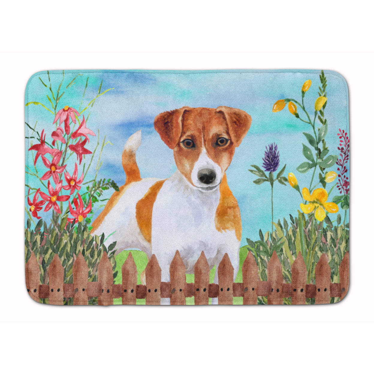 CK1251RUG Jack Russell Terrier Spring Machine Washable Memory Foam Mat