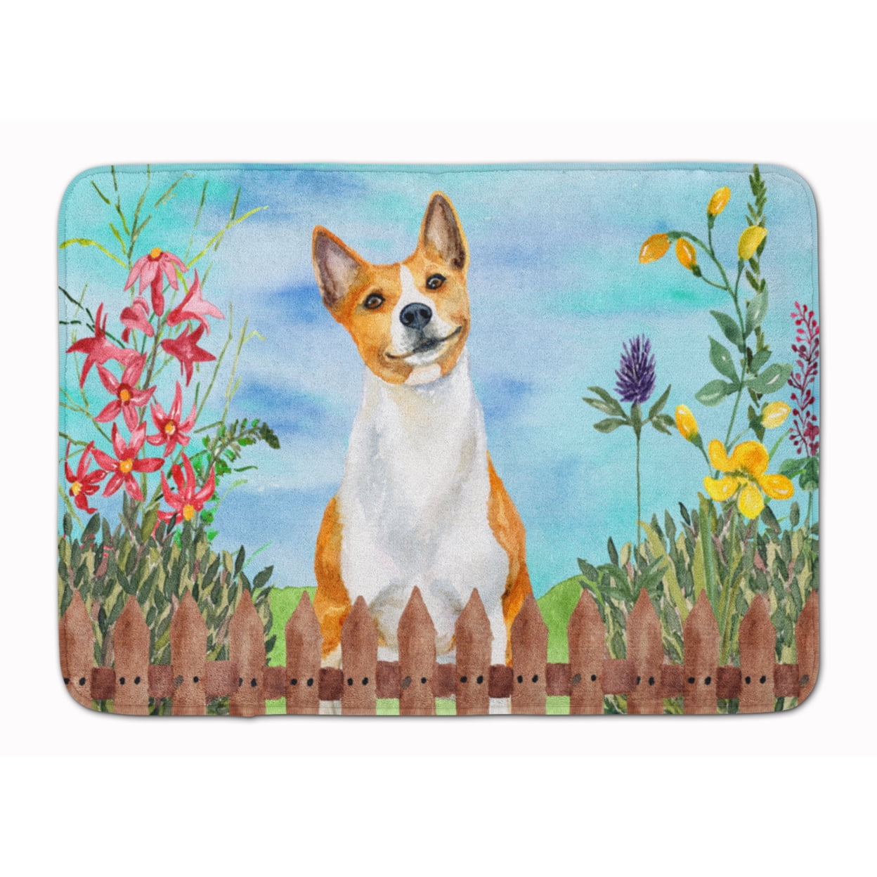 CK1254RUG Basenji Spring Machine Washable Memory Foam Mat