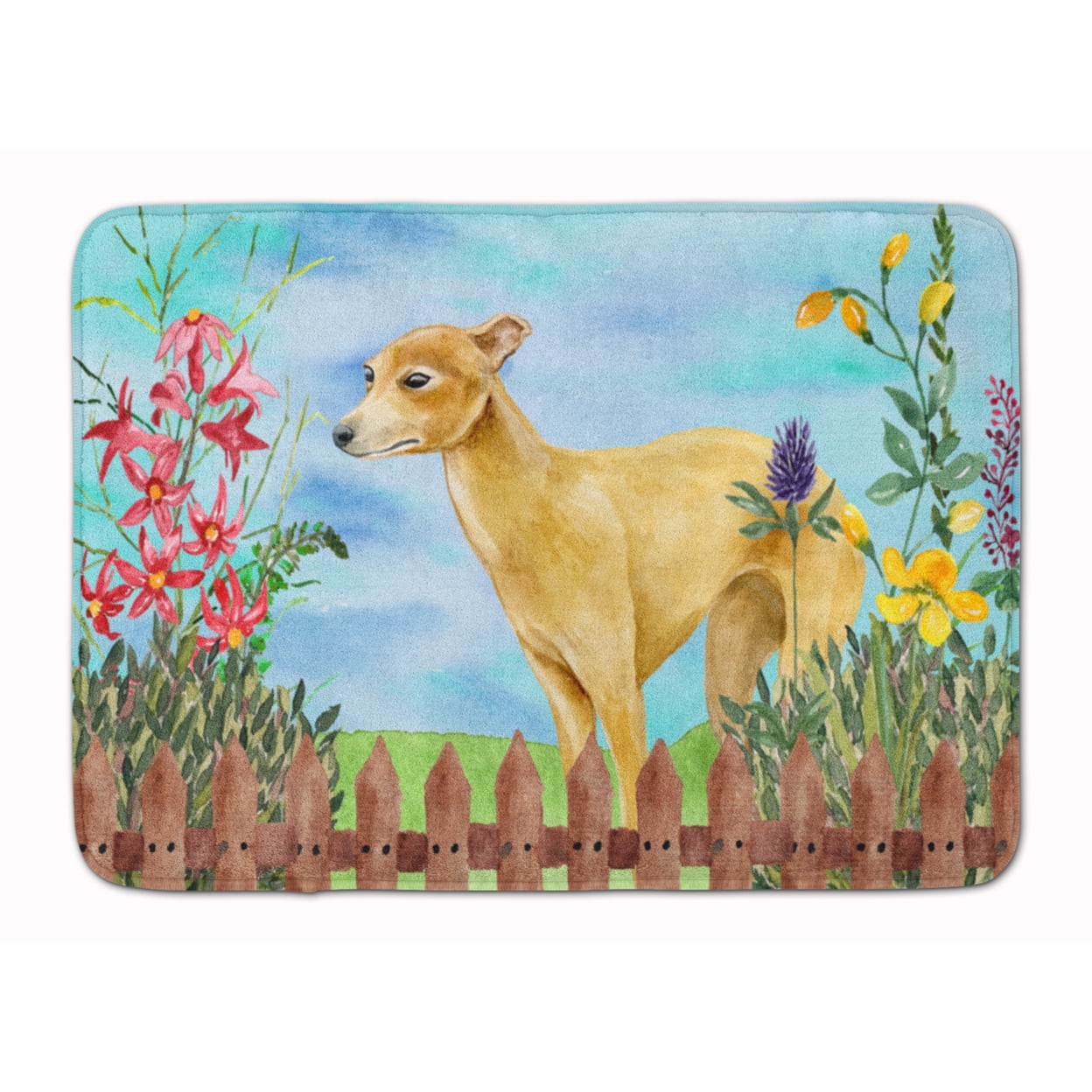 CK1260RUG Italian Greyhound Spring Machine Washable Memory Foam Mat