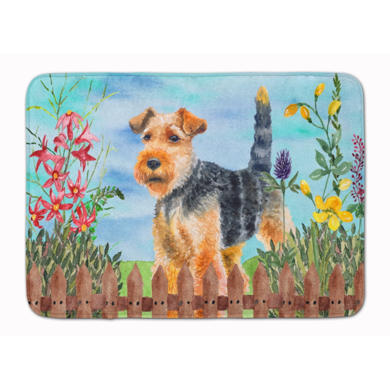 CK1262RUG Welsh Terrier Spring Machine Washable Memory Foam Mat