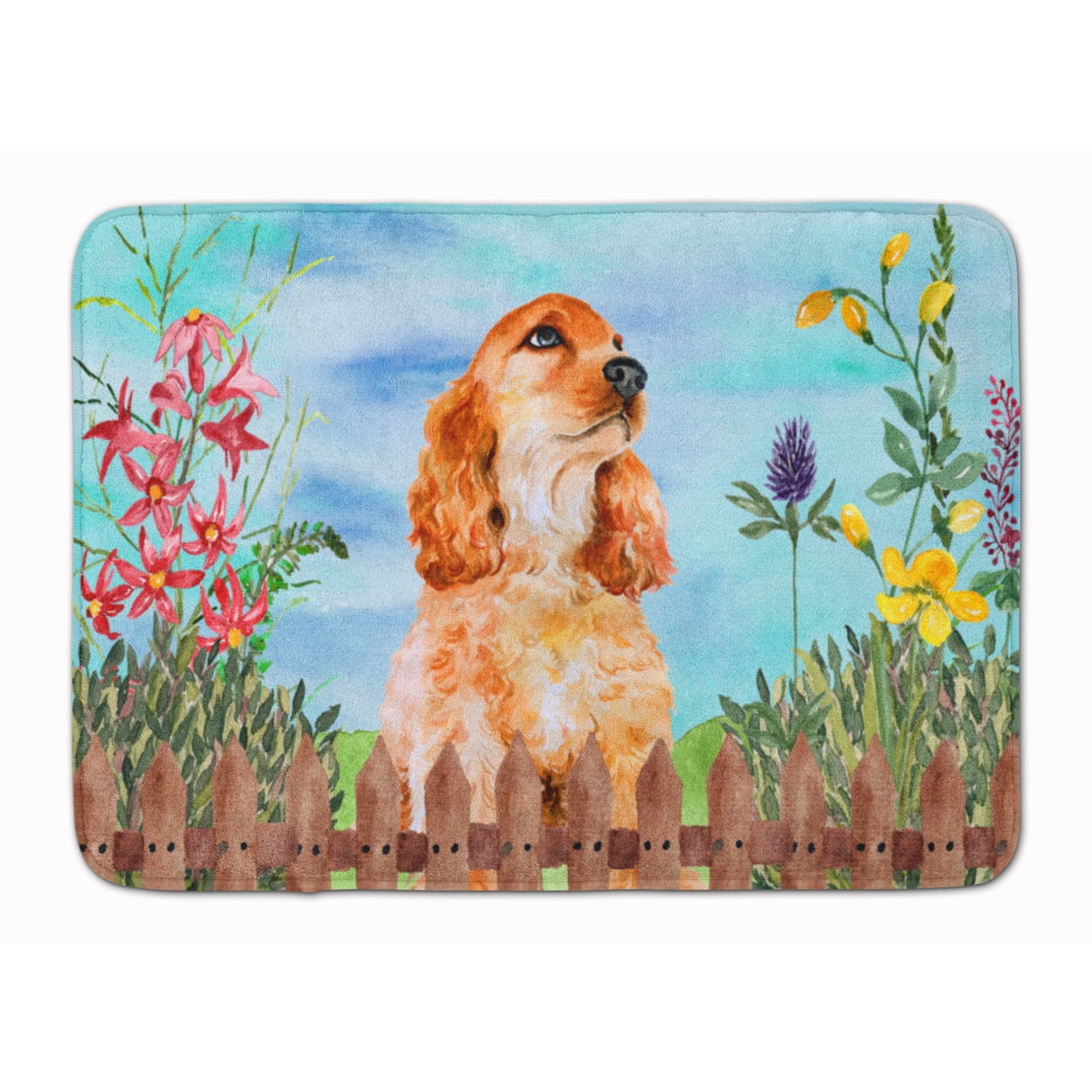 CK1268RUG Cocker Spaniel Spring Machine Washable Memory Foam Mat