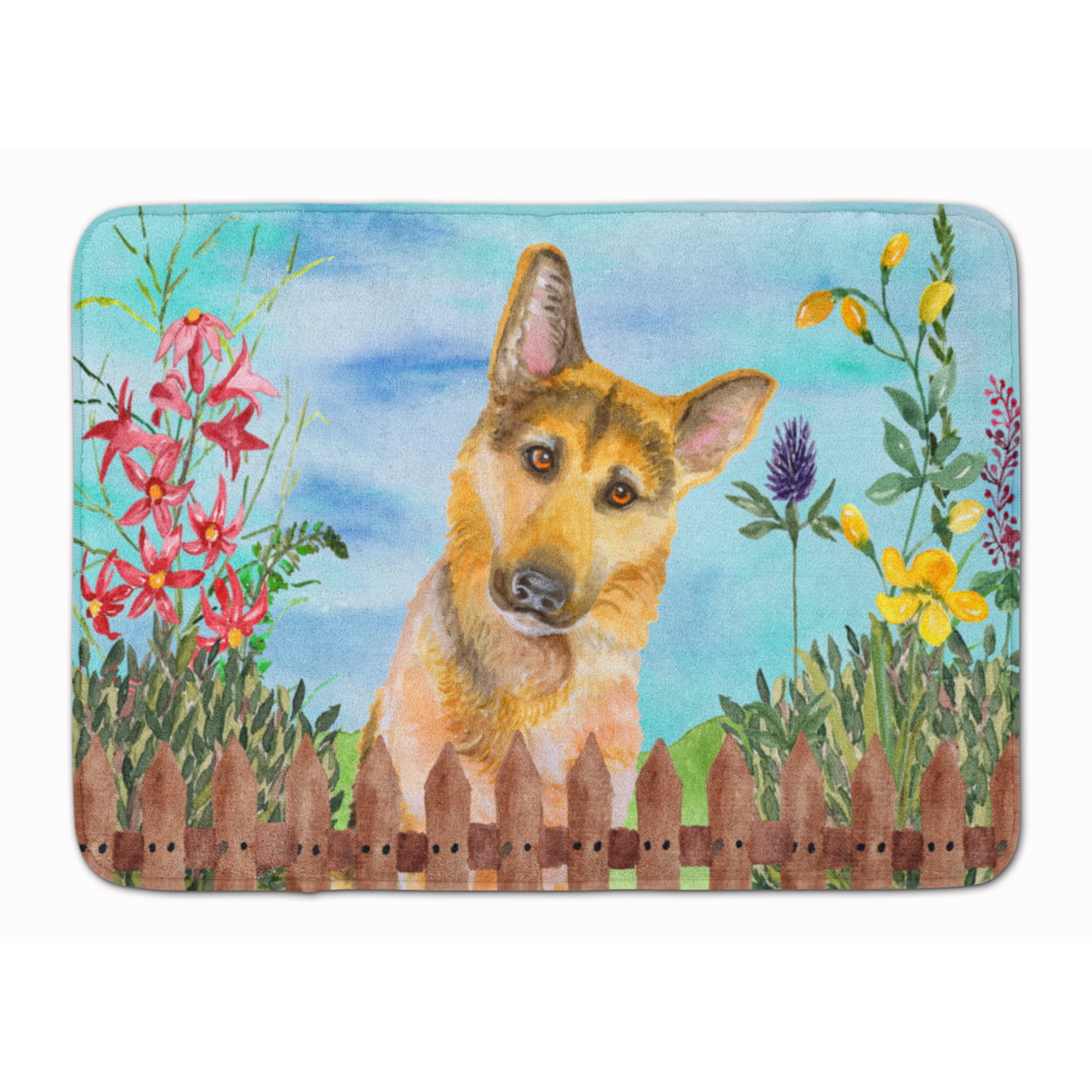 CK1273RUG German Shepherd No. 2 Spring Machine Washable Memory Foam Mat