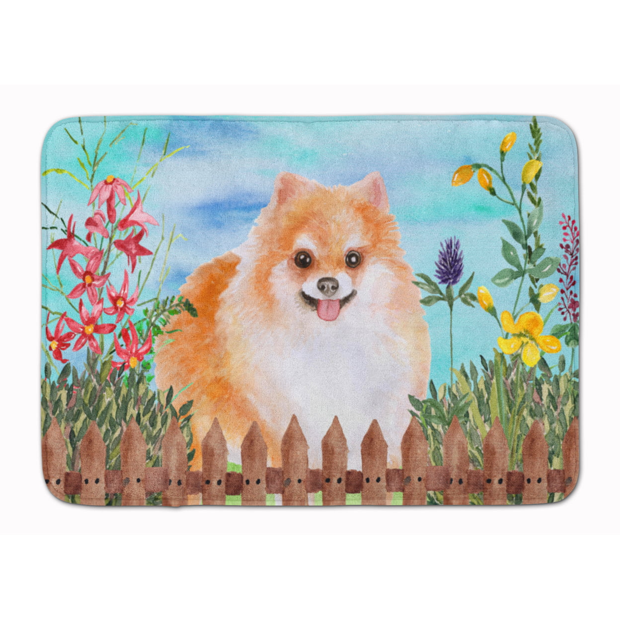 CK1278RUG Pomeranian No. 2 Spring Machine Washable Memory Foam Mat