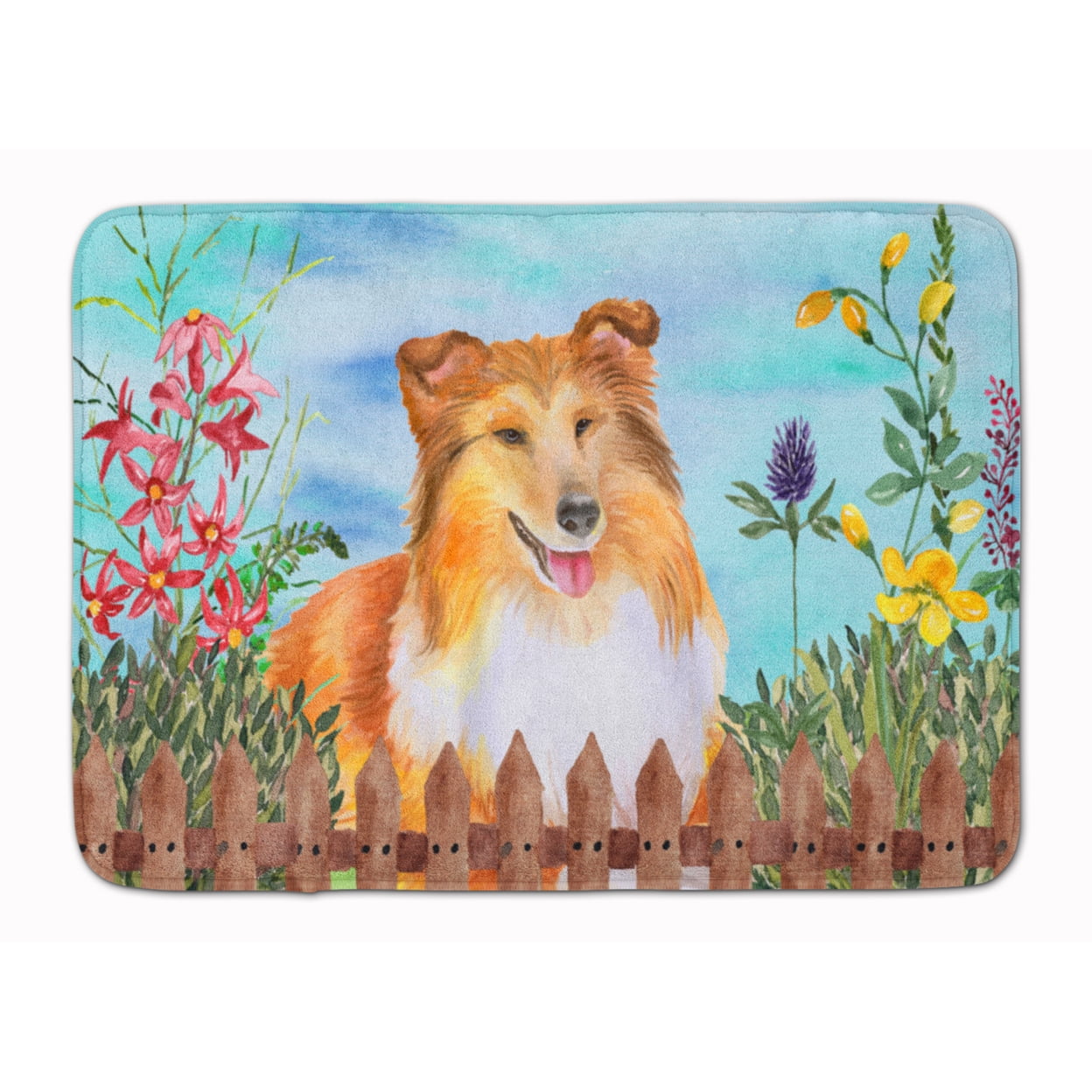 CK1282RUG Sheltie Spring Machine Washable Memory Foam Mat
