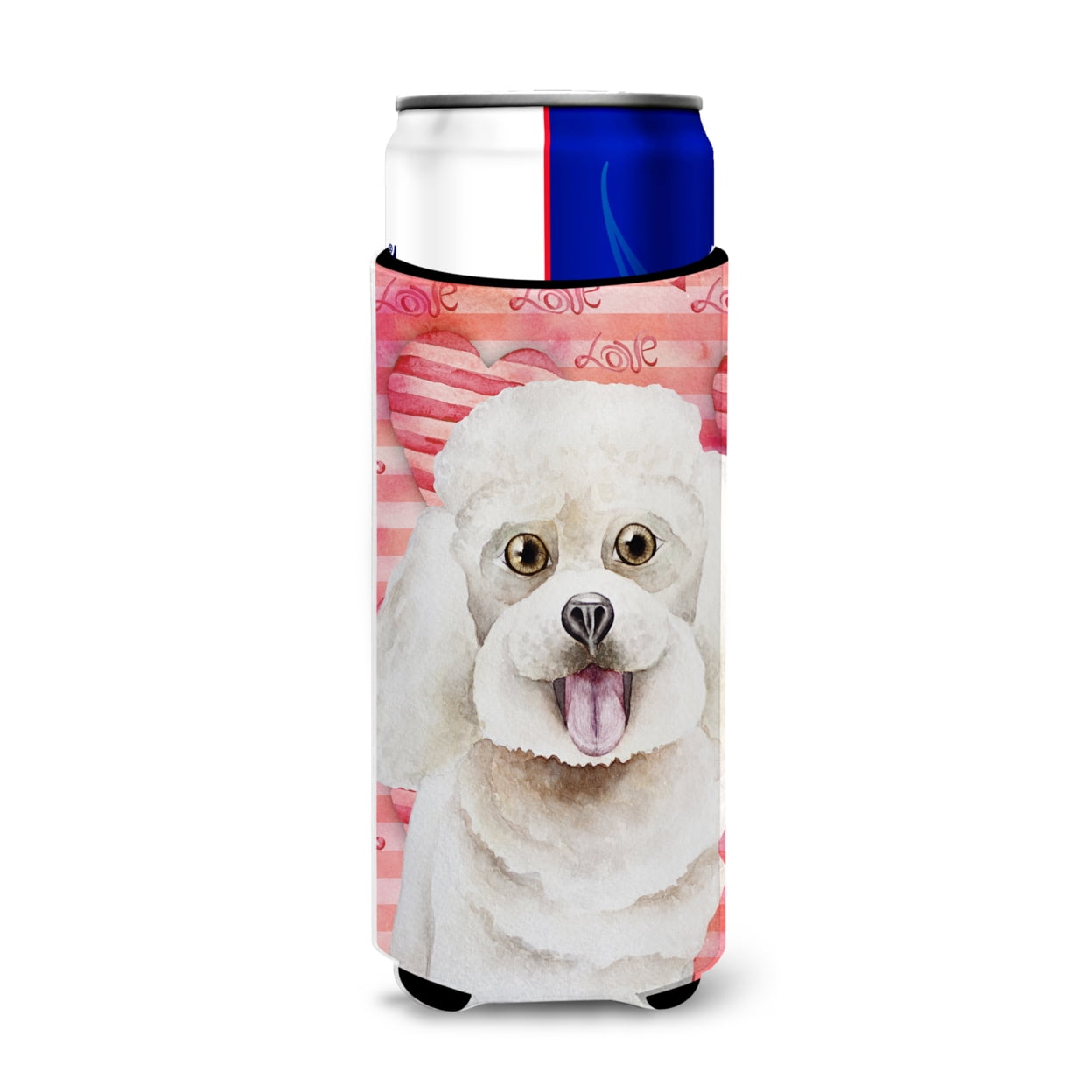 Bichon Frise Love Michelob Ultra Hugger for Slim Cans