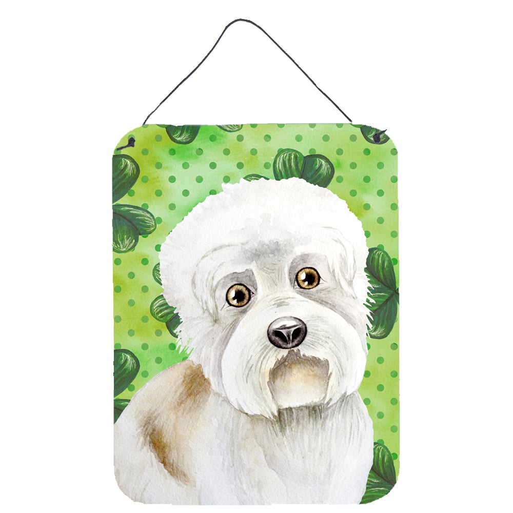 Dandie Dinmont Shamrocks Wall or Door Hanging Prints