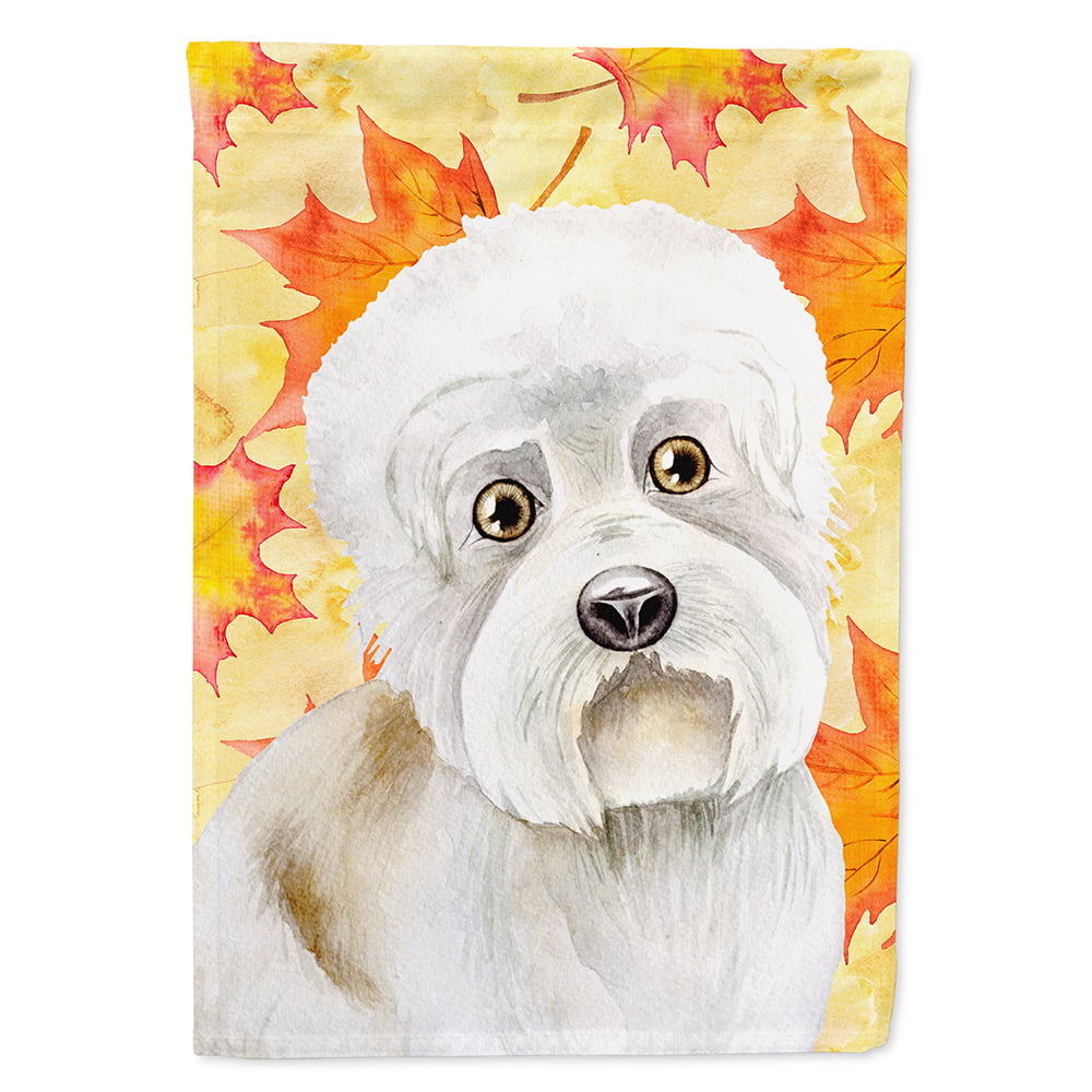 Dandie Dinmont Fall Flag Canvas - House Size