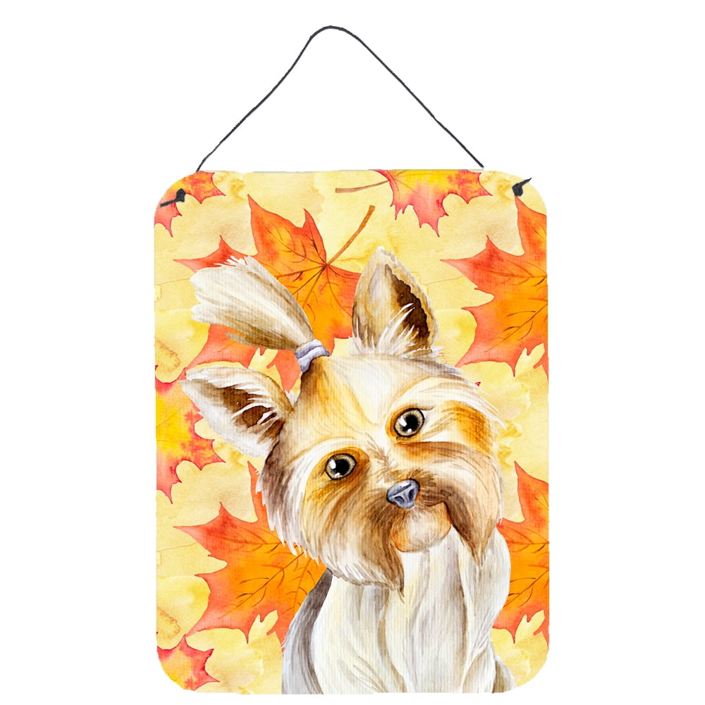 Yorkie Yorkshier Terrier Fall Wall or Door Hanging Prints