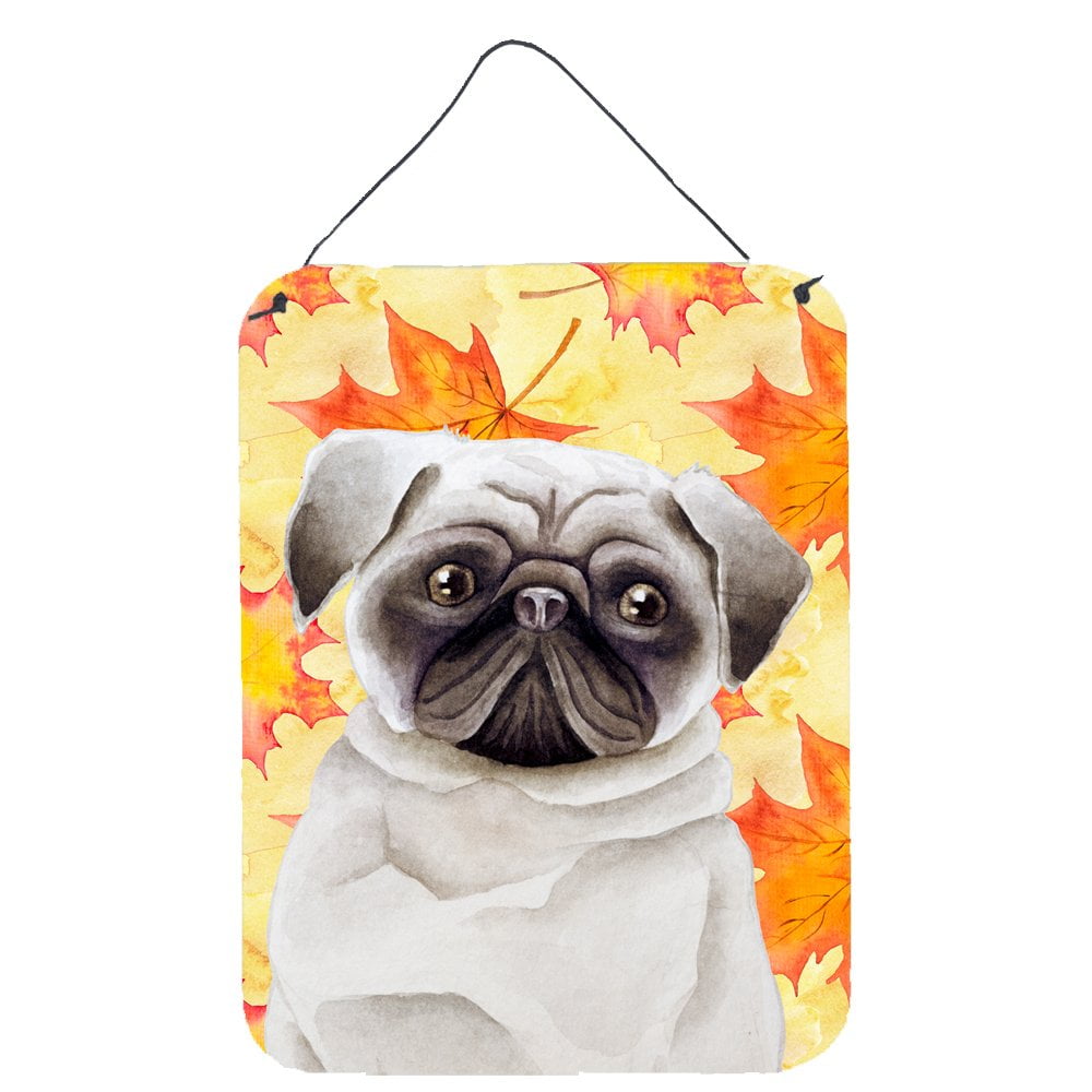 Pug Fall Wall or Door Hanging Prints