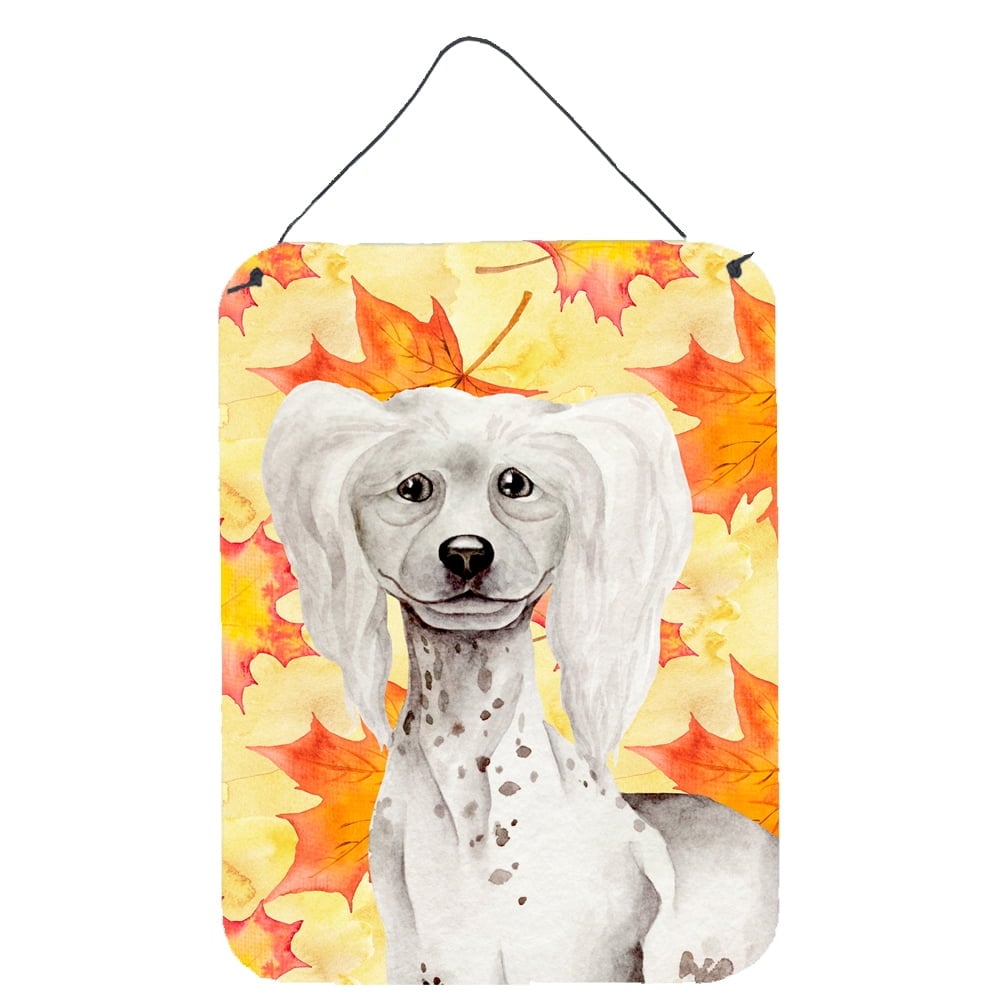 Chinese Crested Fall Wall or Door Hanging Prints