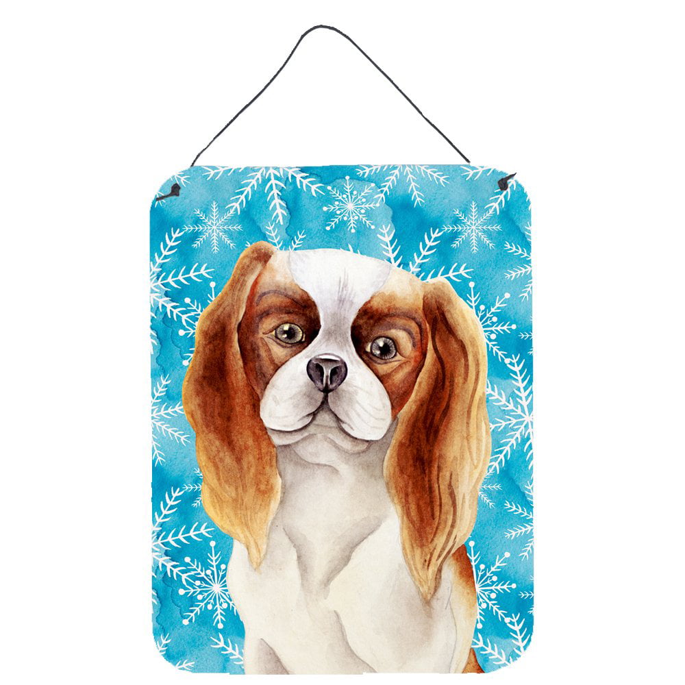 Cavalier Spaniel Winter Wall or Door Hanging Prints