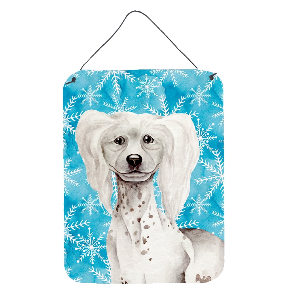 Chinese Crested Winter Wall or Door Hanging Prints